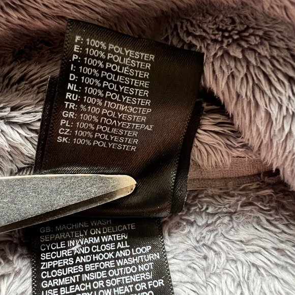 The North Face Size S Gray Osito Fleece Jacket - Picture 4 of 16